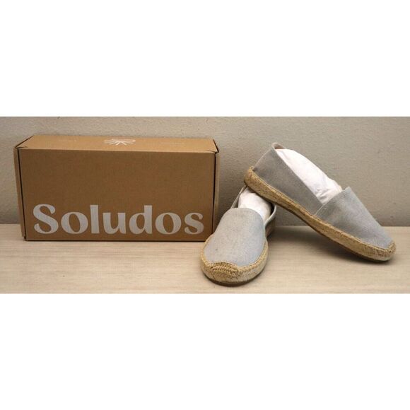 Soludos Women's Sz 6.5 Piedra Gray Classic Dali The Original Espadrille - Picture 1 of 10